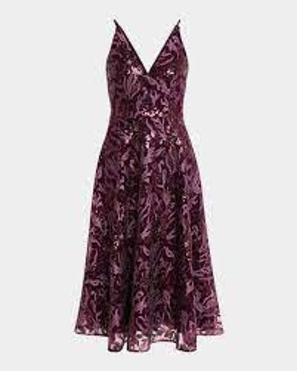 DRESS the POPULATION Elisa Lace Midi Dress PARTY COCKTAIL Size Small S